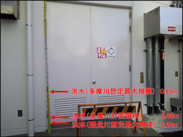受変電設備の浸水リスクの可視化